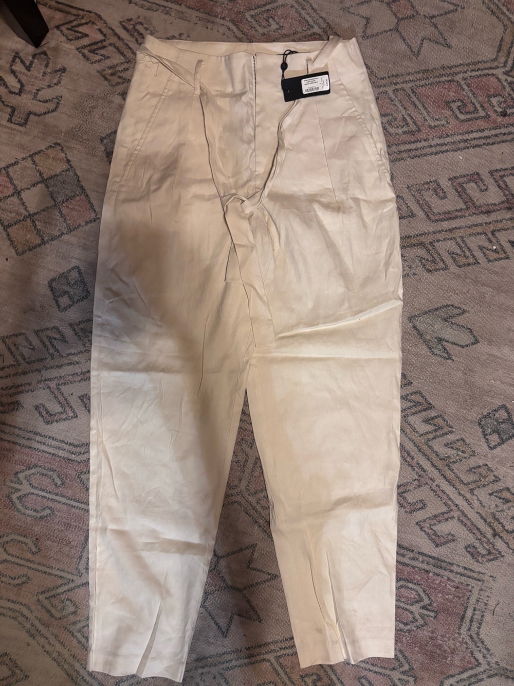 rag & bone Cream Women's Trousers